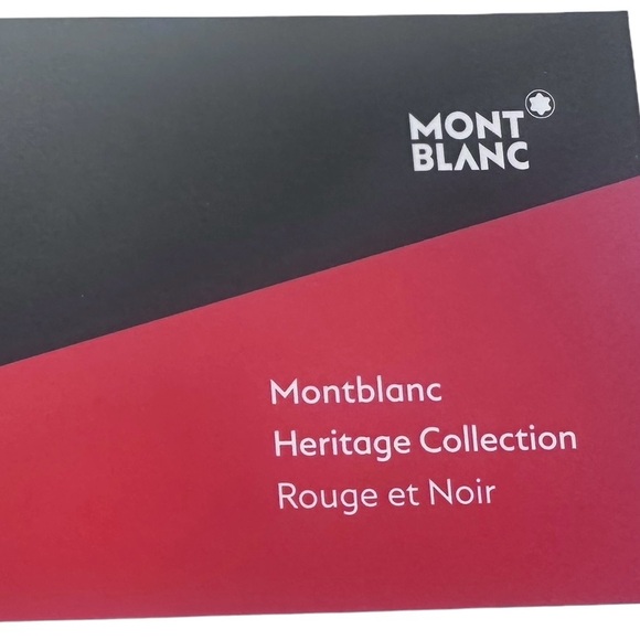 NIB Mont Blonc Heritage Rouge Et Noir Special Edition Roller Pen - Picture 5 of 10
